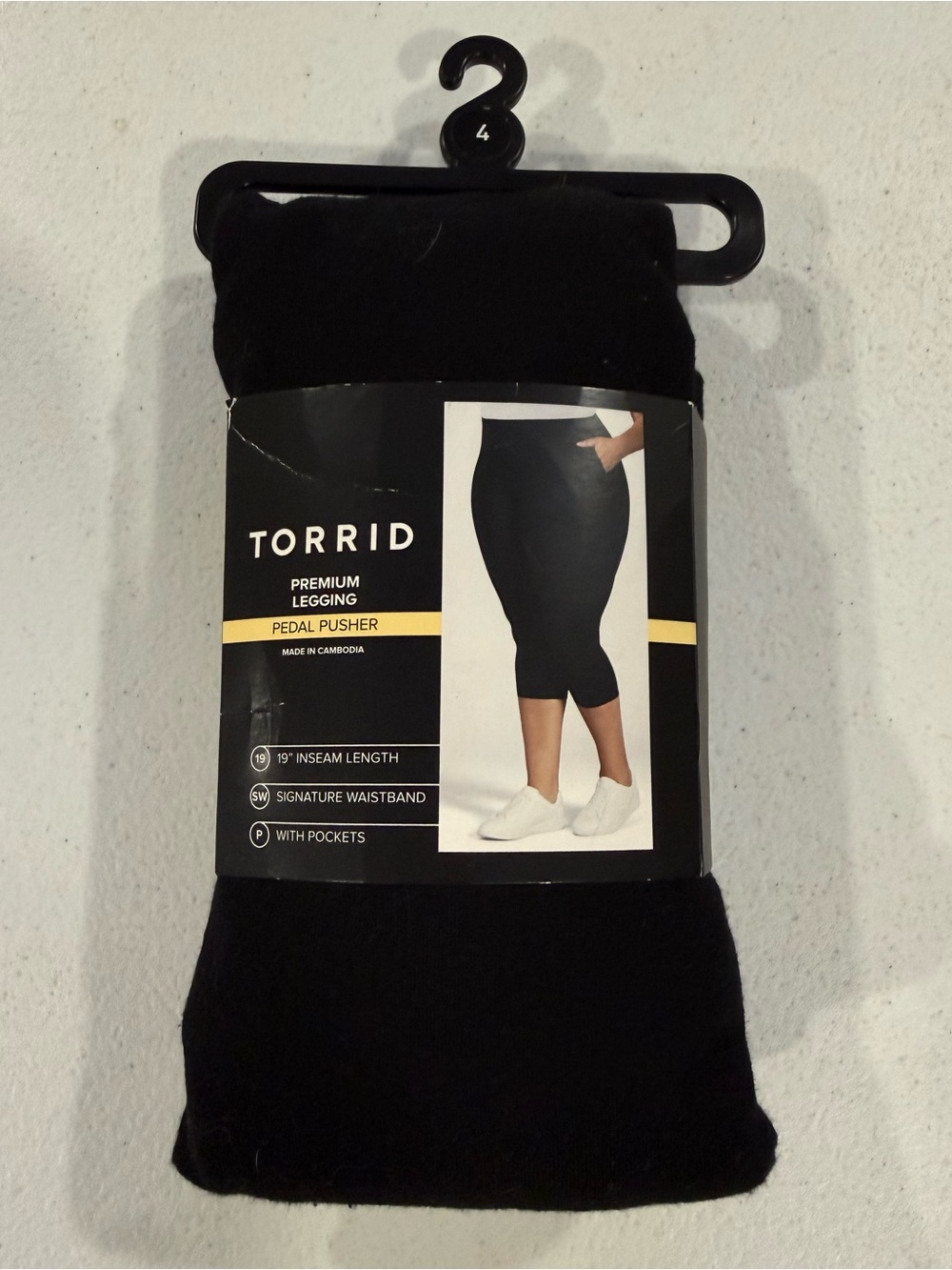 torrid Black Premium Pedal Pusher Leggings